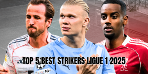 top 5 best strikers Ligue 1 2025